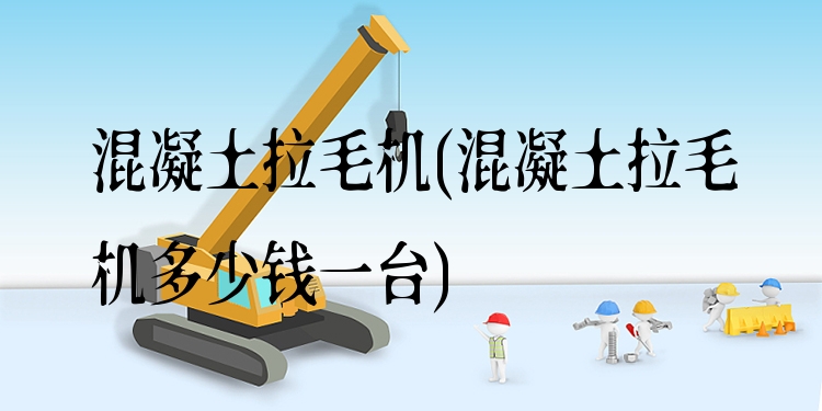 混凝土拉毛机